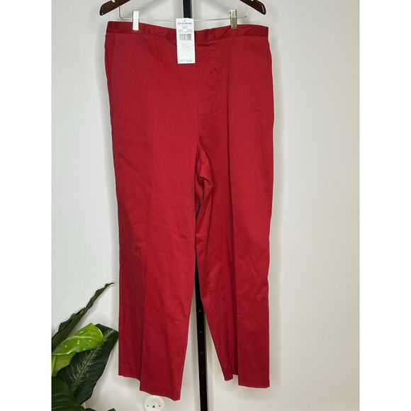 Alfred Dunner NWT- size 20 Red Elastic Dress pants - Picture 3 of 6